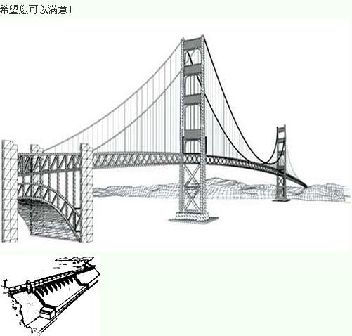 拦河大坝和斜拉桥长什么样，要图片的。
