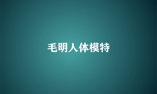 毛明人体模特