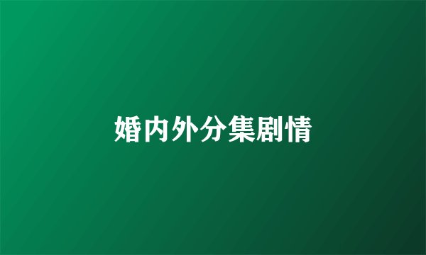 婚内外分集剧情