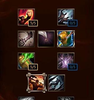 LOL狂暴之心天赋符文 S7凯南上单符文天赋