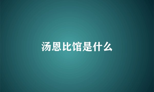 汤恩比馆是什么