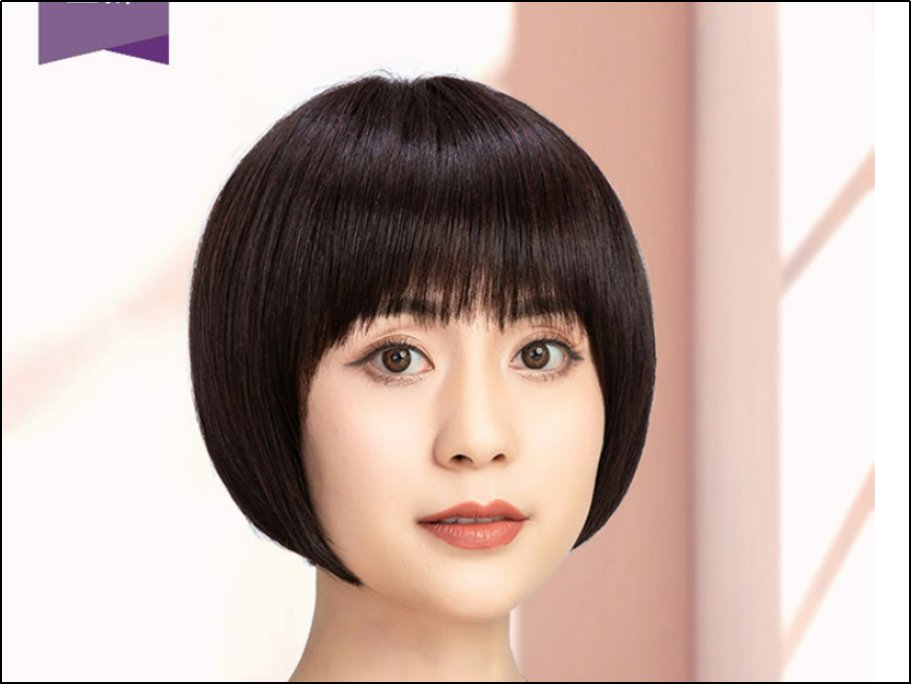 大脸适合的发型图片女