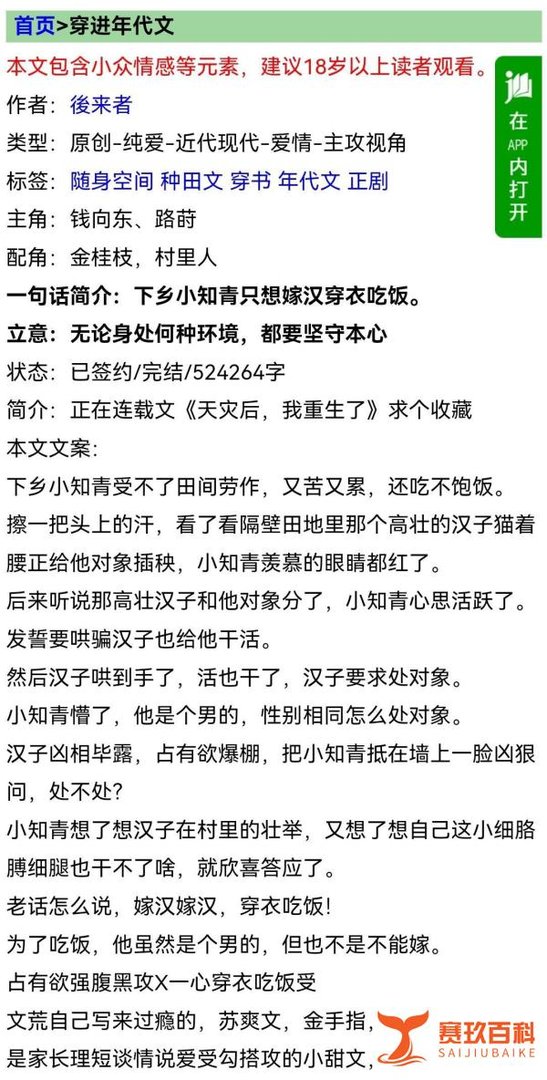 耽美年代文