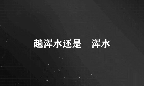 趟浑水还是蹚浑水