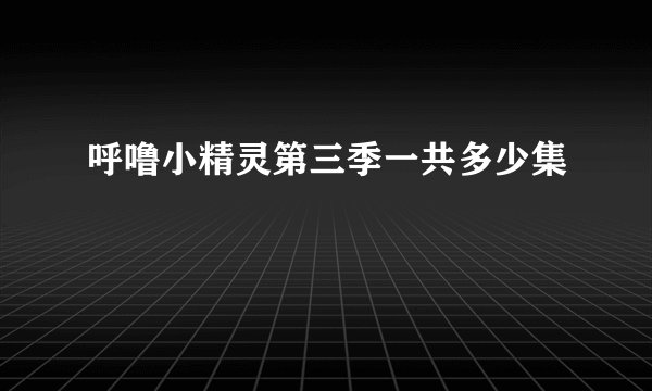 呼噜小精灵第三季一共多少集