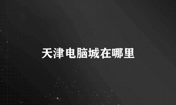 天津电脑城在哪里