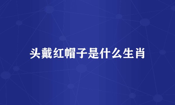 头戴红帽子是什么生肖