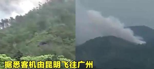 东航客机坠毁画面曝光 山林起火 这是咋情况？