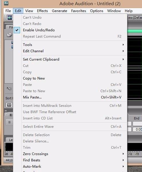 如何使用Adobe Audition3.0通过Line IN 录音