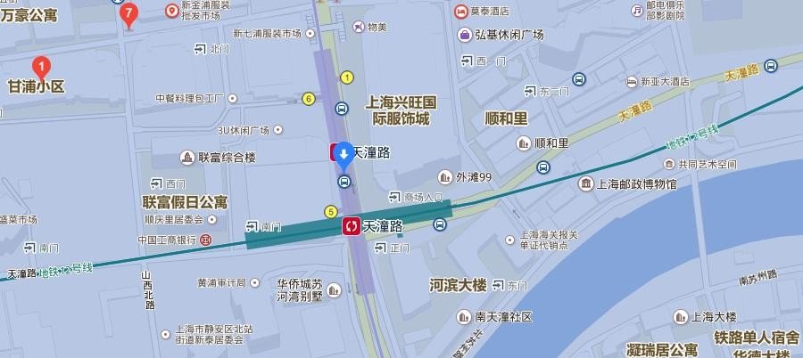 上海七浦路地铁怎么坐
