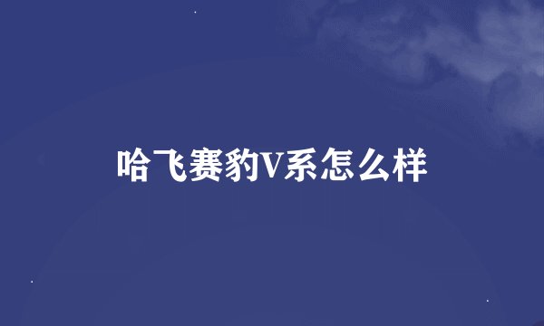 哈飞赛豹V系怎么样