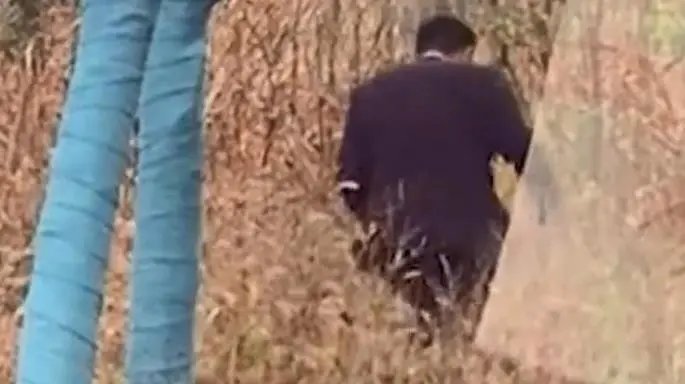 男子订婚当天喝醉摔倒在河边后，妻子激动地录下了视频！这一幕有多搞笑？