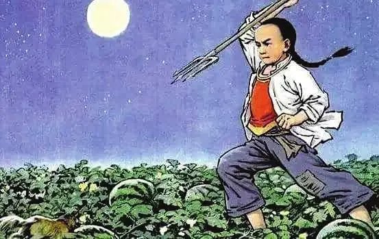 《少年闰土》描写了怎样的故事情节？