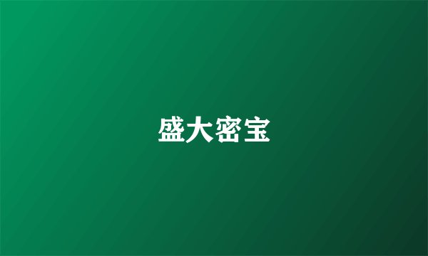 盛大密宝