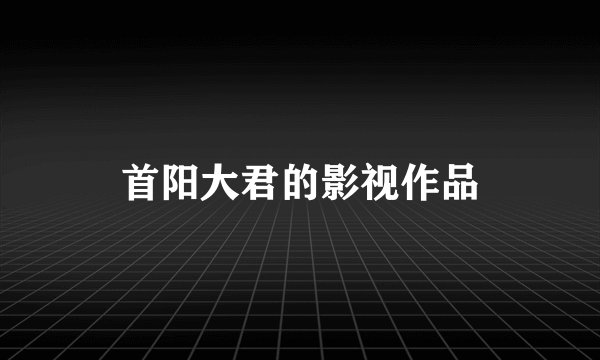 首阳大君的影视作品