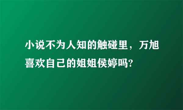 小说不为人知的触碰里，万旭喜欢自己的姐姐侯婷吗?
