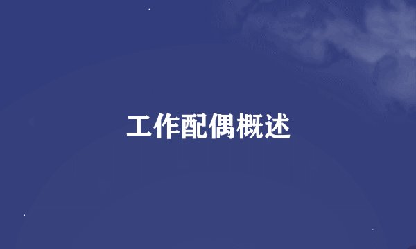 工作配偶概述