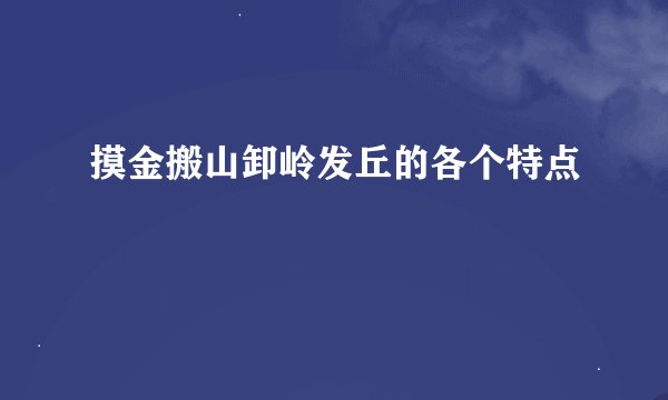 摸金搬山卸岭发丘的各个特点