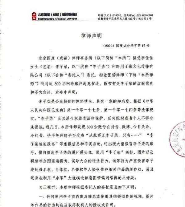 李子柒斥300余账号恶意侵权 这是咋情况?