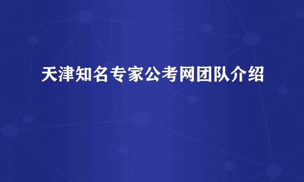 天津知名专家公考网团队介绍