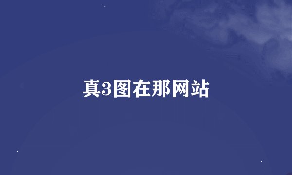 真3图在那网站
