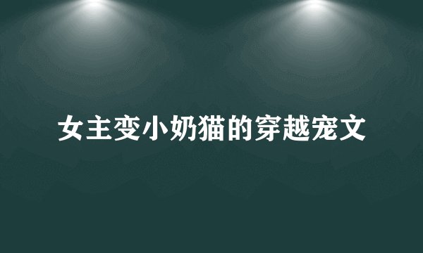 女主变小奶猫的穿越宠文
