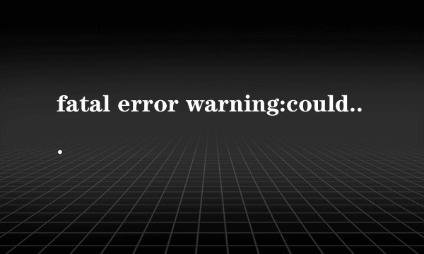 fatal error warning:couldn't open chateau.wad
