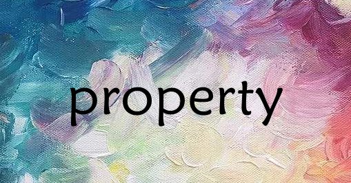 property什么意思中文翻译