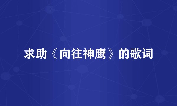 求助《向往神鹰》的歌词