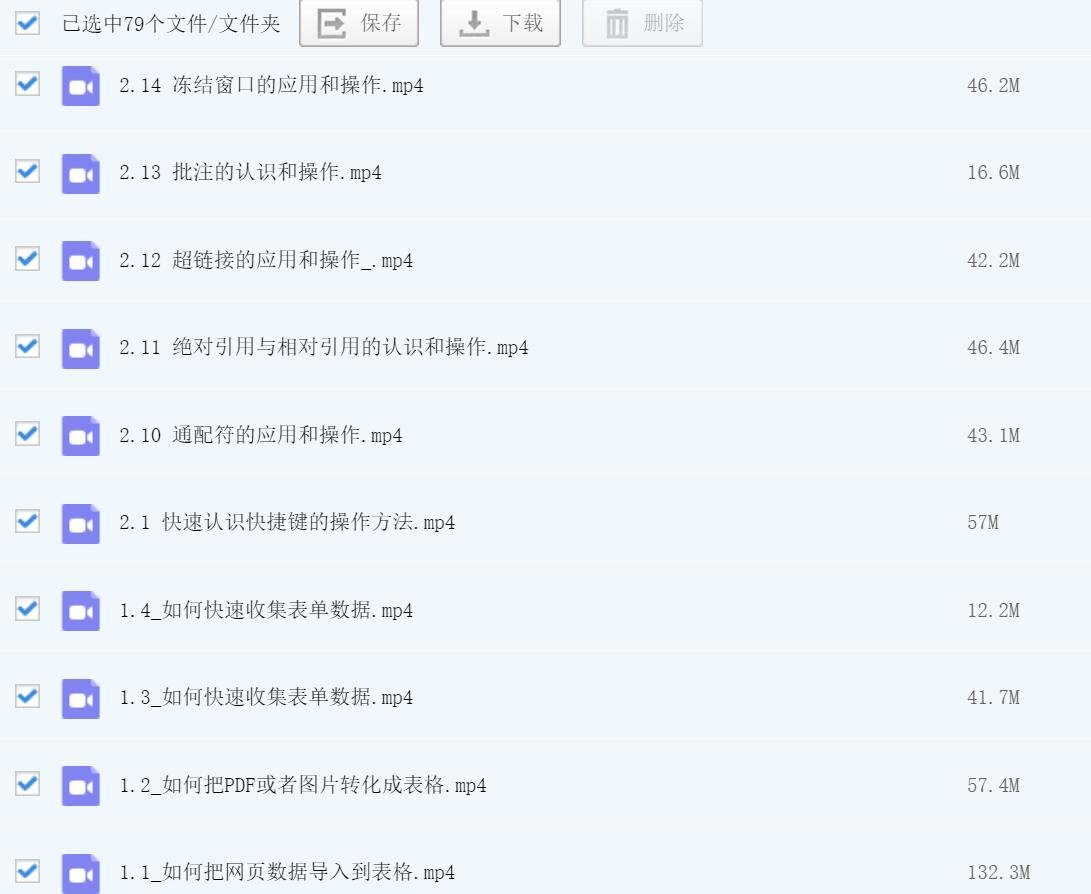 跪求Excel实战技巧视频教程(提供全套15文件）下载