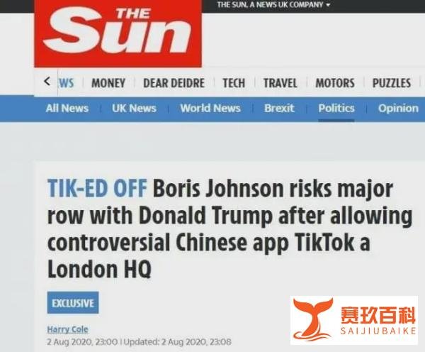 字节跳动将把 TikTok 总部从北京迁至伦敦