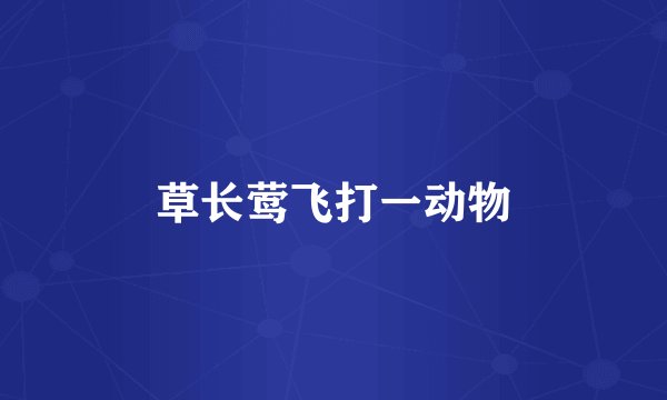 草长莺飞打一动物