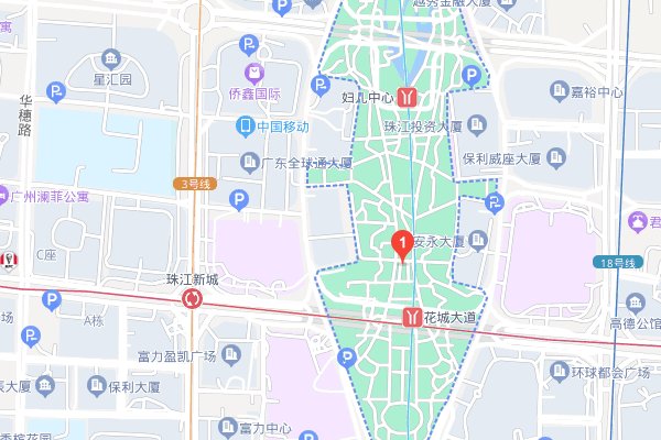 广州花城广场在哪个地铁口？