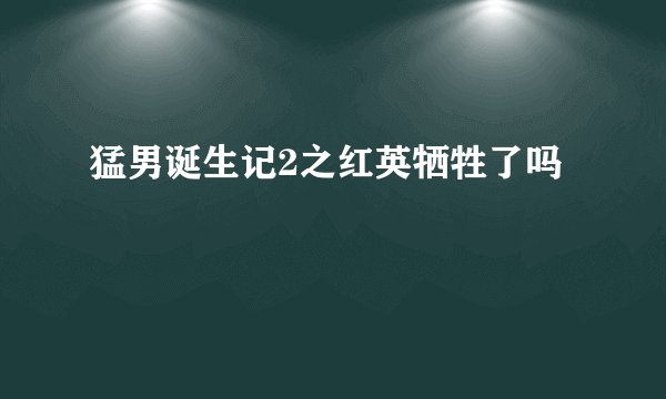 猛男诞生记2之红英牺牲了吗