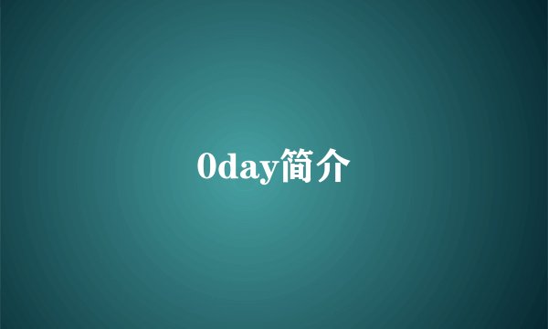 0day简介