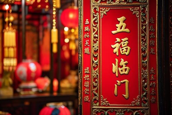 对联五福临门上下联怎么分左右
