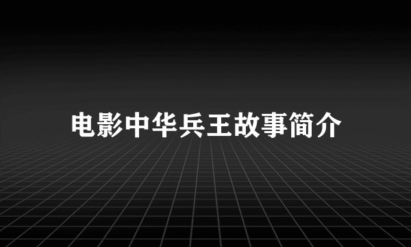 电影中华兵王故事简介