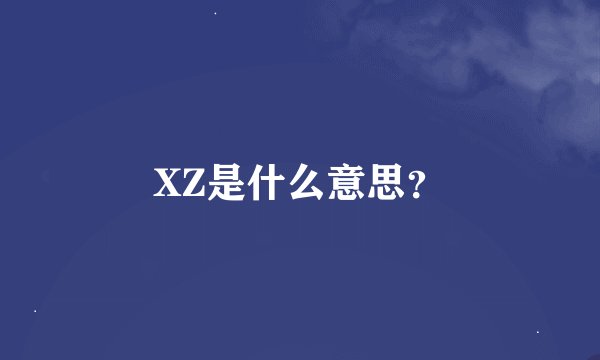 XZ是什么意思？