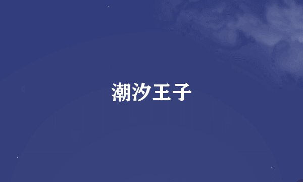 潮汐王子