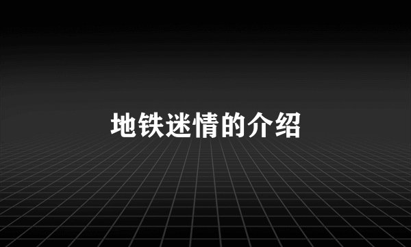 地铁迷情的介绍
