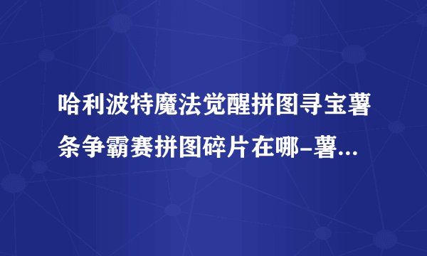哈利波特魔法觉醒拼图寻宝薯条争霸赛拼图碎片在哪-薯条争霸赛速来拼图碎片位置