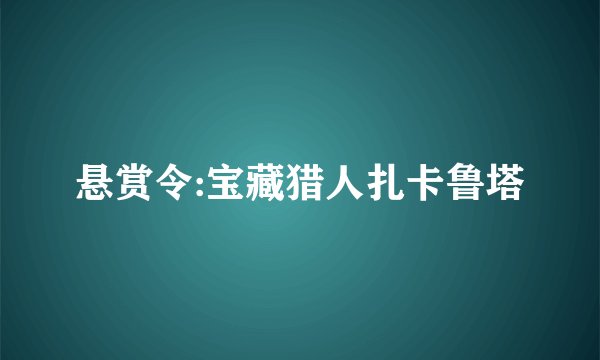 悬赏令:宝藏猎人扎卡鲁塔