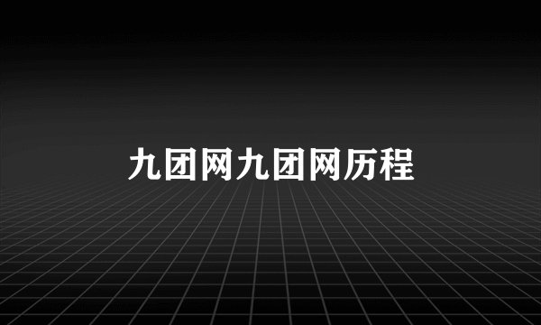 九团网九团网历程