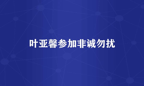 叶亚馨参加非诚勿扰