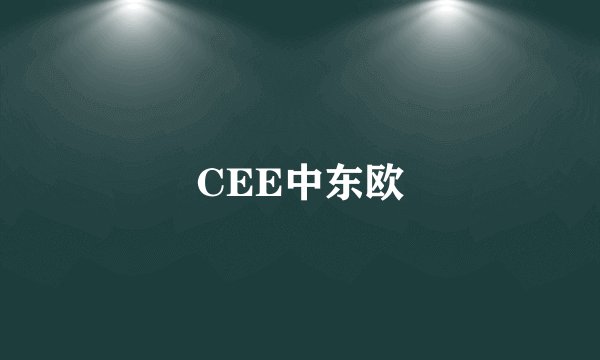 CEE中东欧