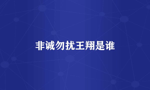 非诚勿扰王翔是谁