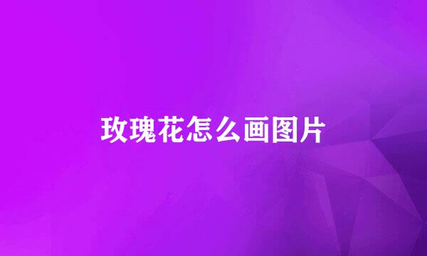 玫瑰花怎么画图片