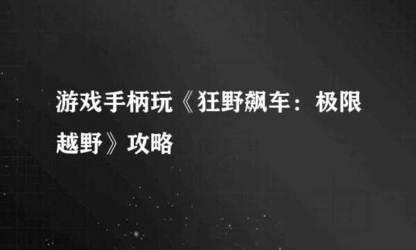 游戏手柄玩《狂野飙车：极限越野》攻略
