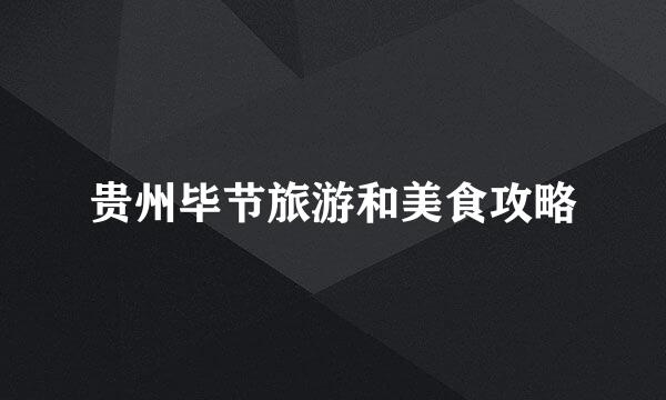 贵州毕节旅游和美食攻略