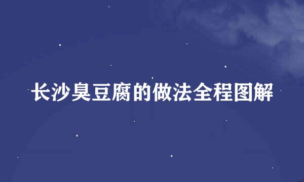 长沙臭豆腐的做法全程图解